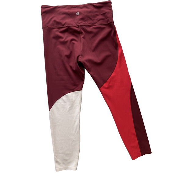 Athleta Leggings Womens Size Medium Elation ASYM 7/8 In Powervita Workout Pants - Picture 3 of 13